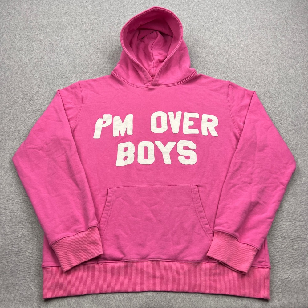 Steve Lacy x CPFM Hoodie XL Pink Im Over Boys World Tour Puff Print Sweatshirt